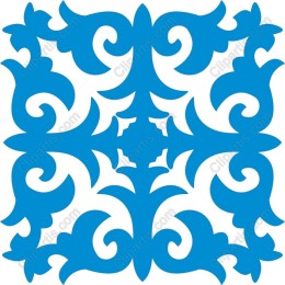 Blue Ornate Pattern