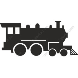Classic Black Steam Locomotive