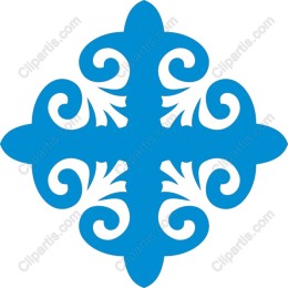 Elegant Blue Ornamental