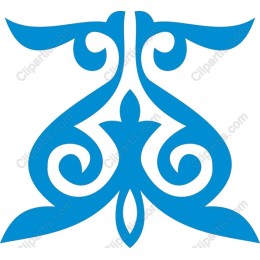 Elegant Blue Ornamental