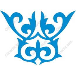 Elegant Blue Ornamental