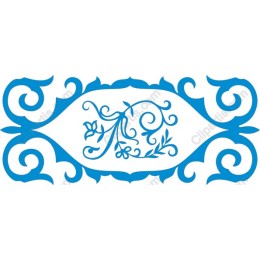 Floral Swirl in Blue