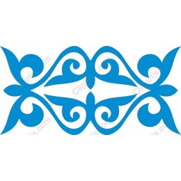 Elegant Blue Ornamental