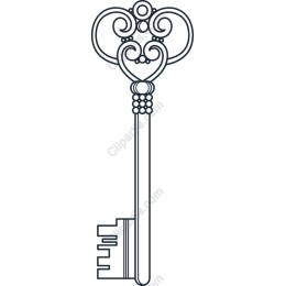 Elegant Vintage Key