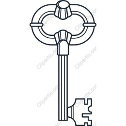 Elegant Vintage Key