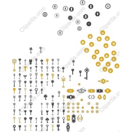 Vintage and Modern Key & Lock Pack