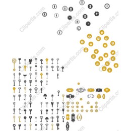  Key and Lock Icon Collection