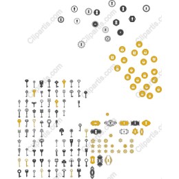 Elegant Key and Lock Collection