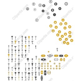 Elegant Key and Lock Collection