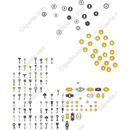 Elegant Key and Lock Collection