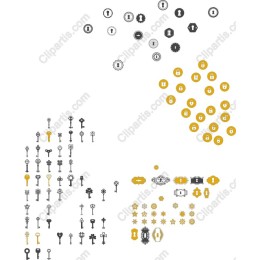 Key and Lock Icon Set