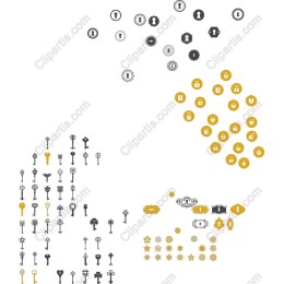 Elegant Key and Lock Collection