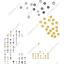 Key Icons and Lock Symbols Pack