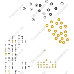  Keys and Lock Icons Collection