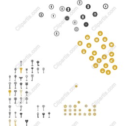 Elegant Key and Lock Icon Collection