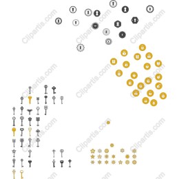 Elegant Key and Lock Icons Collection