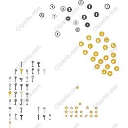 Vibrant Key & Lock Icons Collection