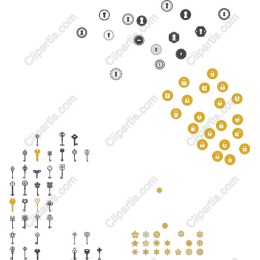 Key and Lock Icon Set