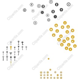 Elegant Key and Lock Collection