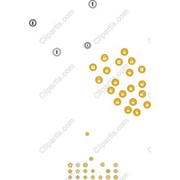 Colorful Lock Icons & Floral