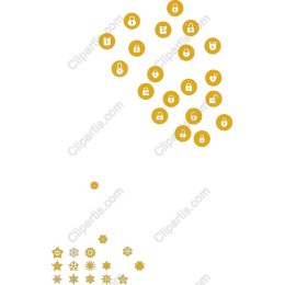 Golden Padlock & Floral