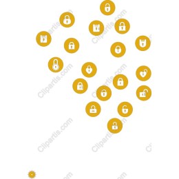 Golden Lock Icon Collection