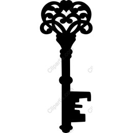 Elegant Vintage Key