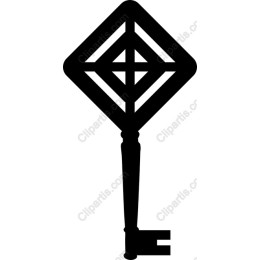 Stylized Geometric Key