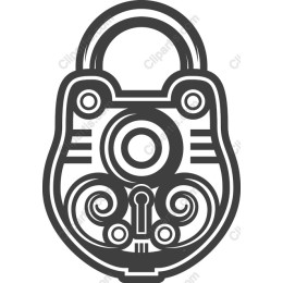Elegant Ornate Padlock