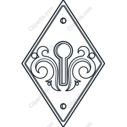 Ornate Keyhole Frame