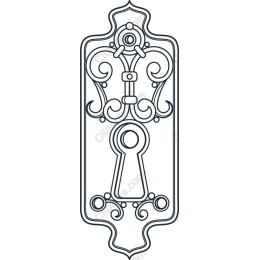 Vintage Keyhole Plate
