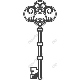 Vintage Ornate Key