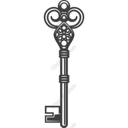 Elegant Vintage Key