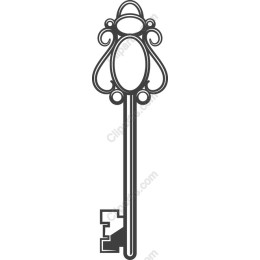 Elegant Vintage Key