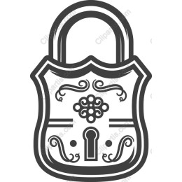 Elegant Ornate Padlock