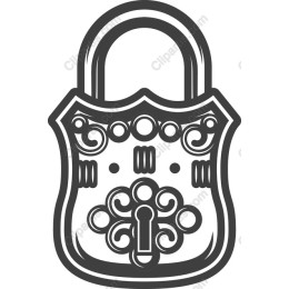 Elegant Vintage Padlock