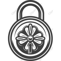 Elegant Ornate Padlock