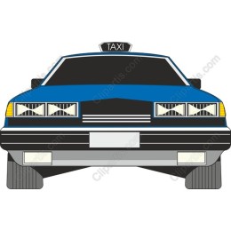 Classic Blue Taxi Cab