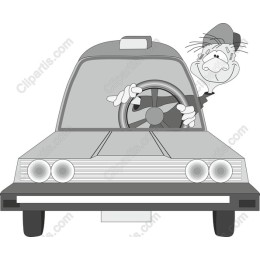 Vintage Taxi Cab Driver
