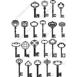 Vintage Key Collection