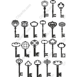 Vintage Key Collection