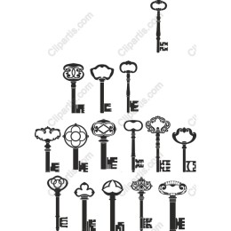 Vintage Key Collection
