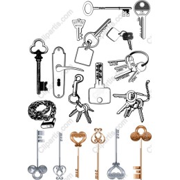 Vintage and Modern Key Bundle