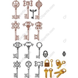 Vintage Key and Lock Collection