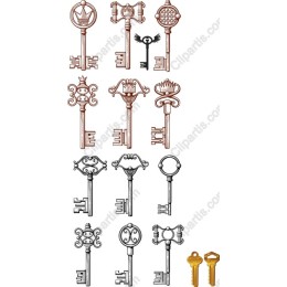 Vintage Key Collection