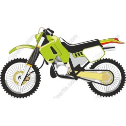Dynamic Green Dirt Bike