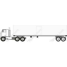 Classic Semi-Truck with Trailer