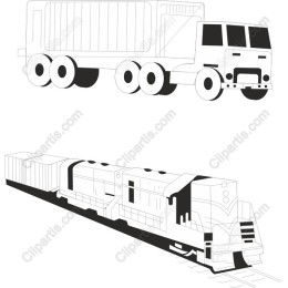 Sleek Truck and Locomotive