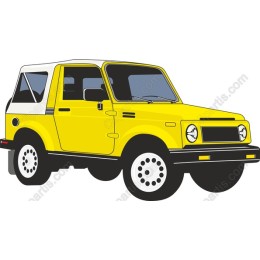 Vibrant Yellow SUV