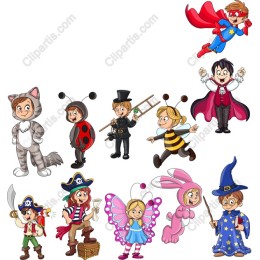 Whimsical Child Characters Set